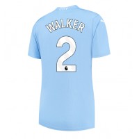 Dres Manchester City Kyle Walker #2 Domáci pre Ženy 2023-24 Krátky Rukáv